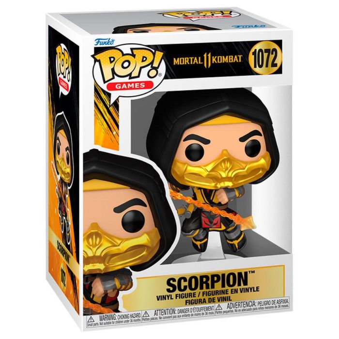 Funko Pop Mortal Kombat Scorpion - Figura de Vinilo de 9cm con Caja Original 1 Funko Pop Mortal Kombat Scorpion - Figura de Vinilo de 9cm con Caja Original 1