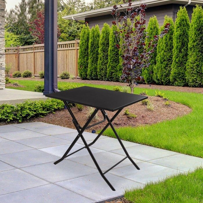 Mesa cuadrada plegable de metal aktive 70x50x70 cm 3 Mesa cuadrada plegable de metal aktive 70x50x70 cm 3