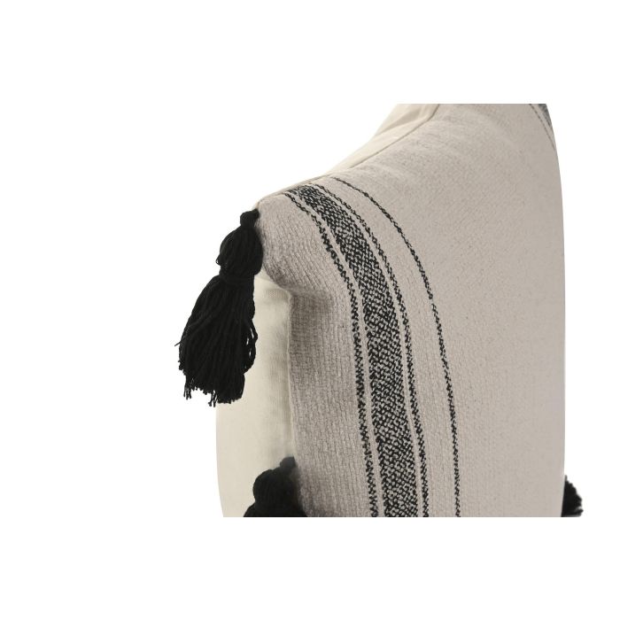 Cojin Urban DKD Home Decor Blanco Negro 45 x 45 cm (2 Unidades) 1 Cojin Urban DKD Home Decor Blanco Negro 45 x 45 cm (2 Unidades) 1