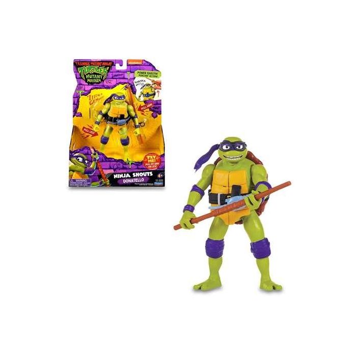 Famosa Figura Tortugas Ninja Deluxe Articulada con Sonidos de Batalla y Accesorios de Armas de Plástico 15cm - Modelos Surtidos - Edad 4+ Años 8