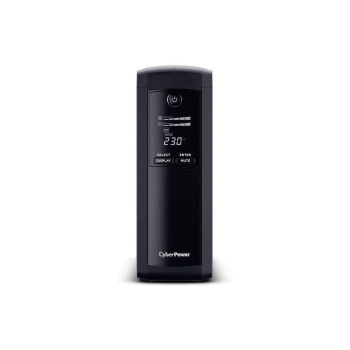 SAI Línea Interactiva Cyberpower VP1200ELCD-DE/ 1200VA-720W/ 5 Salidas/ Formato Torre 1 SAI Línea Interactiva Cyberpower VP1200ELCD-DE/ 1200VA-720W/ 5 Salidas/ Formato Torre 1
