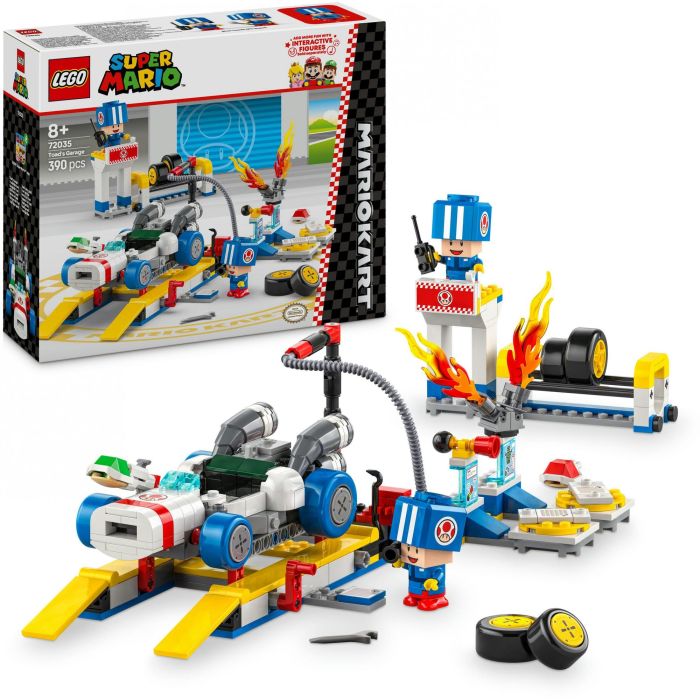 LEGO 72035 Mario Kart Garaje de Toad Set de Construcción Personalizable con Rayo GTI y 2 Toads Azules para +8 años 14 LEGO 72035 Mario Kart Garaje de Toad Set de Construcción Personalizable con Rayo GTI y 2 Toads Azules para +8 años 14