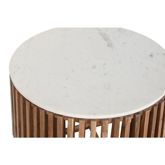 Mesa de Centro DKD Home Decor Mármol Madera de mango 85 x 85 x 45 cm 1