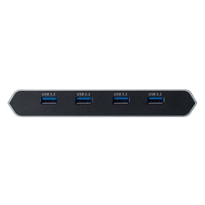 Aten 2-Port USB-C 4K DisplayPort KVM Dock Switch con Power Pass-through y Soporte Periférico USB 3.2 1