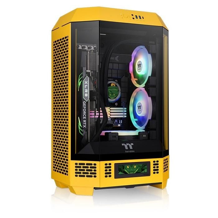 Thermaltake 300 Bumblebee - Micro Torre PC Amarilla - Caja de Computadora con Soporte Fuente ATX, HDD 3.5", SSD 2.5", Ventiladores 120/140mm 0 Thermaltake 300 Bumblebee - Micro Torre PC Amarilla - Caja de Computadora con Soporte Fuente ATX, HDD 3.5", SSD 2.5", Ventiladores 120/140mm 0