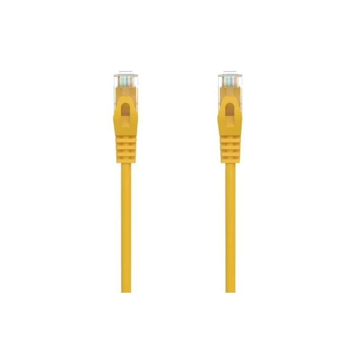 AISENS - CABLE DE RED LATIGUILLO RJ45 LSZH CAT.6A 500 MHZ UTP AWG24, AMARILLO, 1.5M
