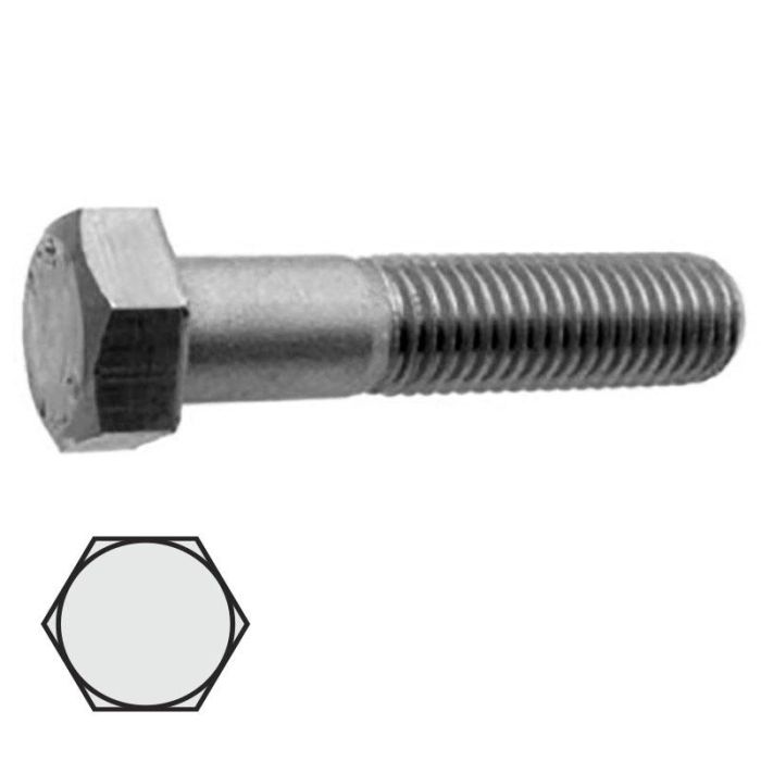 Tornillo Cabeza Hexagonal 931 8.8 8-0 Zincado Duver Tornillo Cabeza Hexagonal 931 8.8 8-0 Zincado Duver