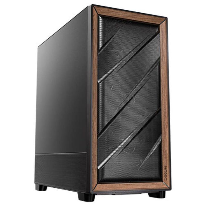 ANTEC FLUX SE Midi Tower para PC, Negro y Madera