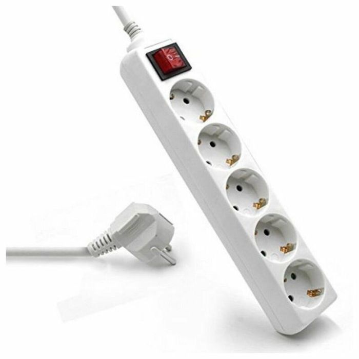 Regleta Enchufes 5 Tomas con Interruptor Ewent EW3916 (1,5 m) 3 Regleta Enchufes 5 Tomas con Interruptor Ewent EW3916 (1,5 m) 3
