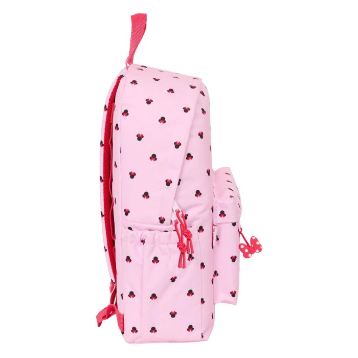 Mochila Escolar Minnie Mouse Naive Rosa 31 x 43 x 13 cm