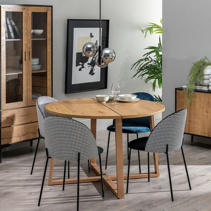 Mesa de Comedor Natural DMF 120 x 120 x 75 cm 9 Mesa de Comedor Natural DMF 120 x 120 x 75 cm 9