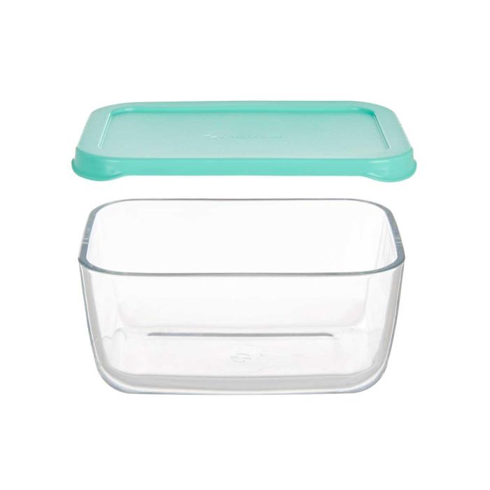 Fiambrera Snow Box Pasabahce 790 ml, Verde, 16.3x7.4x11.4 cm, Vidrio y Plástico (12 Unidades) 2 Fiambrera Snow Box Pasabahce 790 ml, Verde, 16.3x7.4x11.4 cm, Vidrio y Plástico (12 Unidades) 2