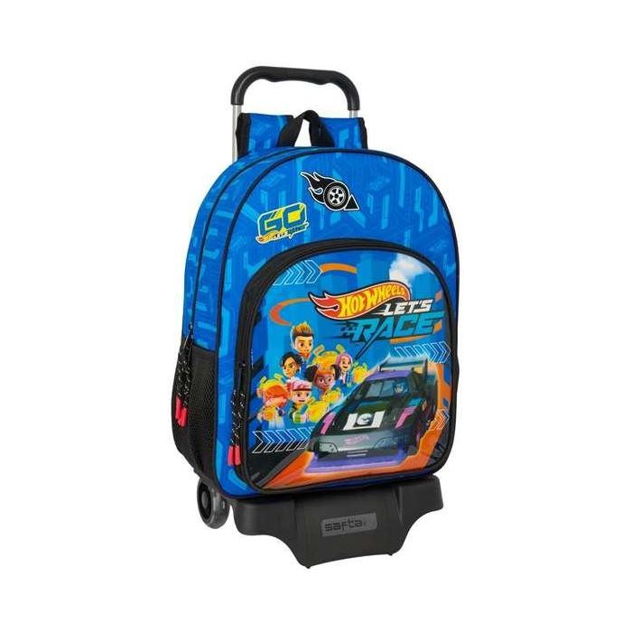 Mochila Safta Mod. 180 Con Carro 905 Hot Wheels Let'S Race 420x330x140 mm Mochila Safta Mod. 180 Con Carro 905 Hot Wheels Let'S Race 420x330x140 mm