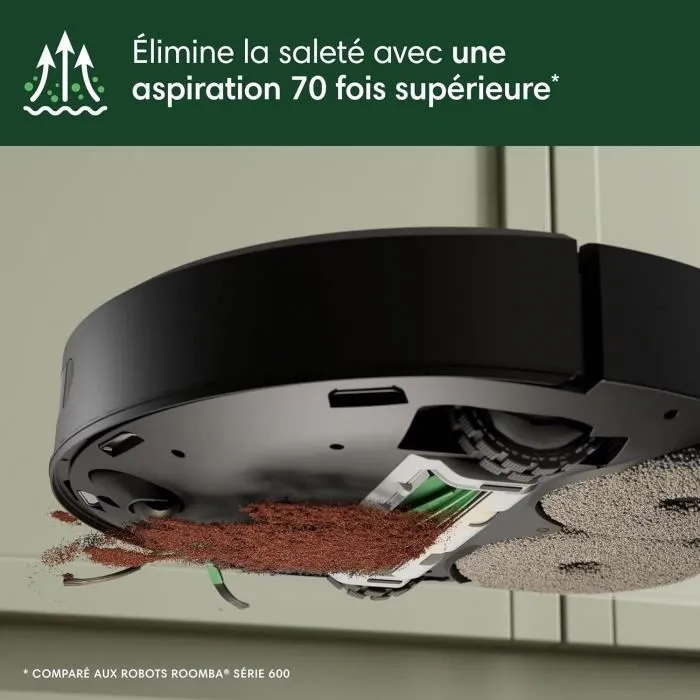 Irobot Aspiradora robot Roomba Plus 405 Negra IRO1743805957864 Compatible con IoT Limpieza programable 2