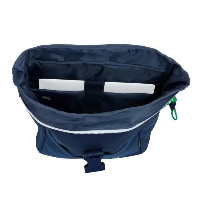 Mochila para Portátil Benetton Green Azul marino 28 x 42 x 13 cm 3