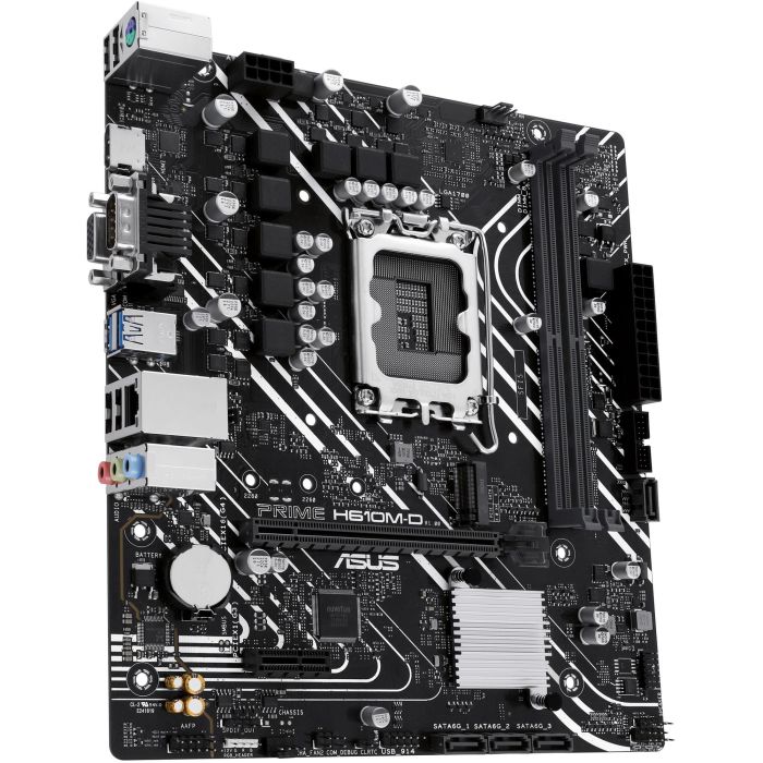 ASUS PRIME H610M-D Placa Base Intel LGA 1700, H610, DDR5, 96GB, VGA+HDMI, 4SATA3, 1M.2, USB-C, Micro ATX - 90MB1G80-M0EAY0 3 ASUS PRIME H610M-D Placa Base Intel LGA 1700, H610, DDR5, 96GB, VGA+HDMI, 4SATA3, 1M.2, USB-C, Micro ATX - 90MB1G80-M0EAY0 3