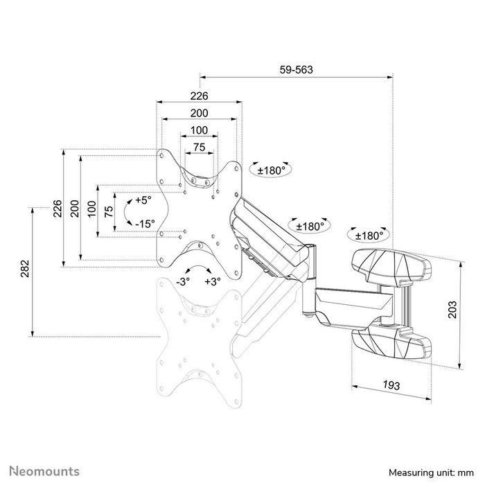 Neomounts WL70-550BL12 Soporte de Pared para Monitor/TV, 23-42", 5-30 kg, VESA 75x75-200x200, Movimiento Completo, Resorte de gas, Negro 14 Neomounts WL70-550BL12 Soporte de Pared para Monitor/TV, 23-42", 5-30 kg, VESA 75x75-200x200, Movimiento Completo, Resorte de gas, Negro 14
