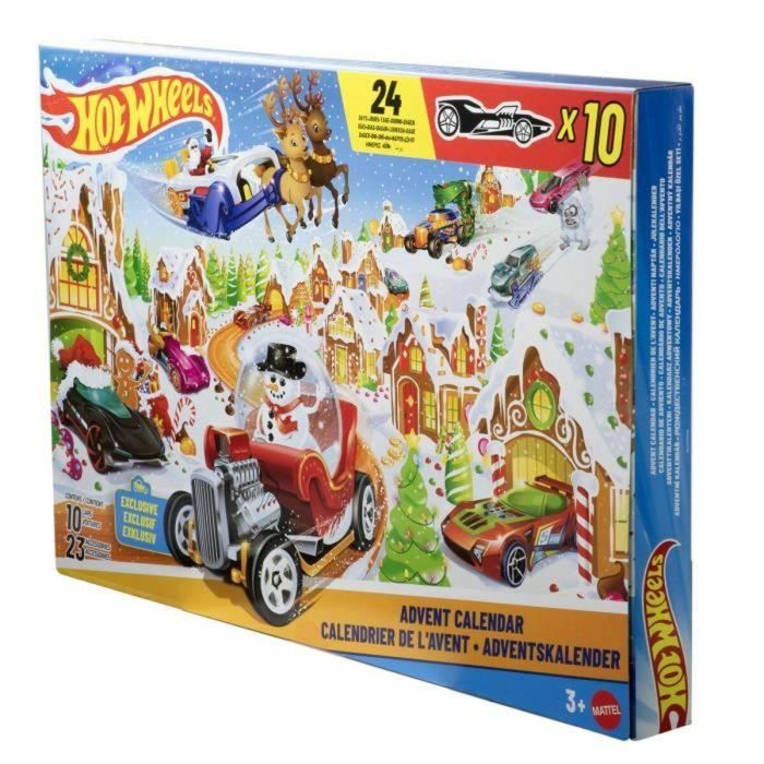 Calendario de Adviento Hot Wheels Metal Plástico Deportes 10