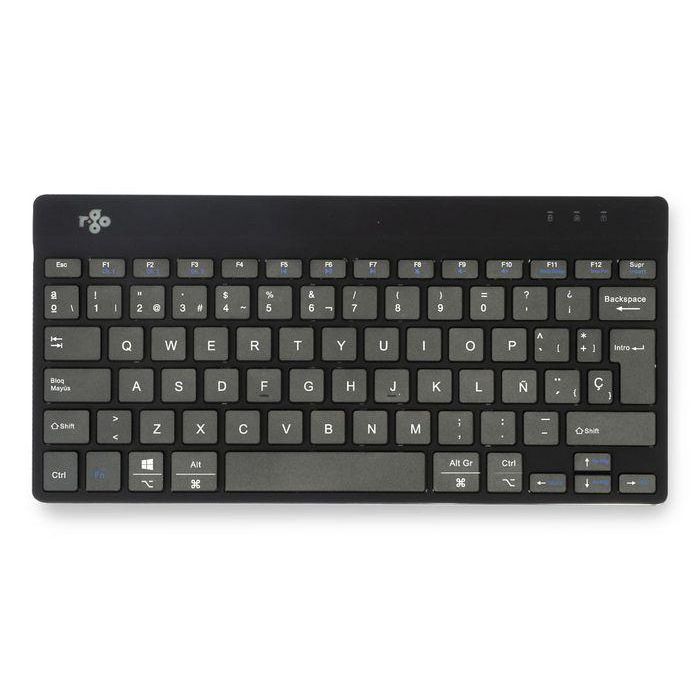 R-Go Tools Teclado ergonómico R-Go Compact Break, con software de pausas, Bluetooth, QWERTY (ES), negro