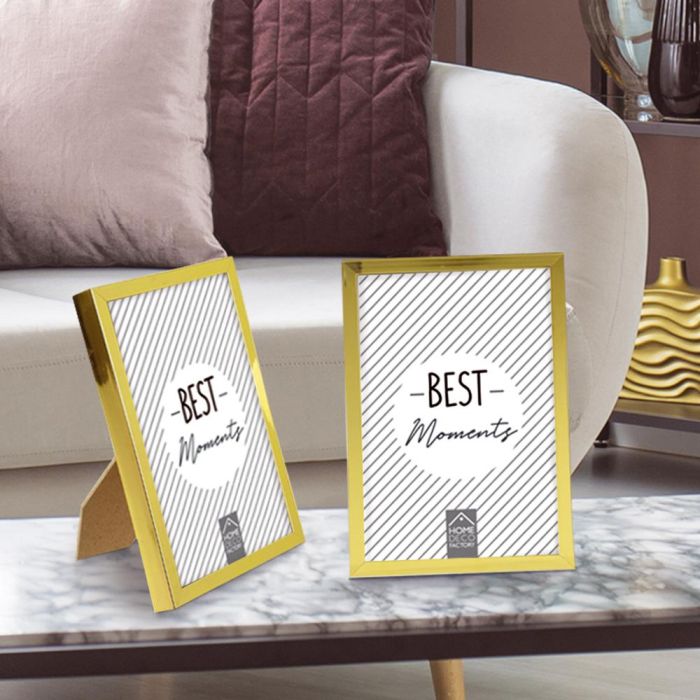 Home Deco Factory Lounge Marco Fotos 10x15 cm Dorado 1 Home Deco Factory Lounge Marco Fotos 10x15 cm Dorado 1