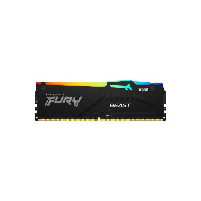 Memoria RAM Kingston FURY Beast RGB 16GB/ DDR5/ 5600MHz/ 1.25V/ CL40/ DIMM Memoria RAM Kingston FURY Beast RGB 16GB/ DDR5/ 5600MHz/ 1.25V/ CL40/ DIMM