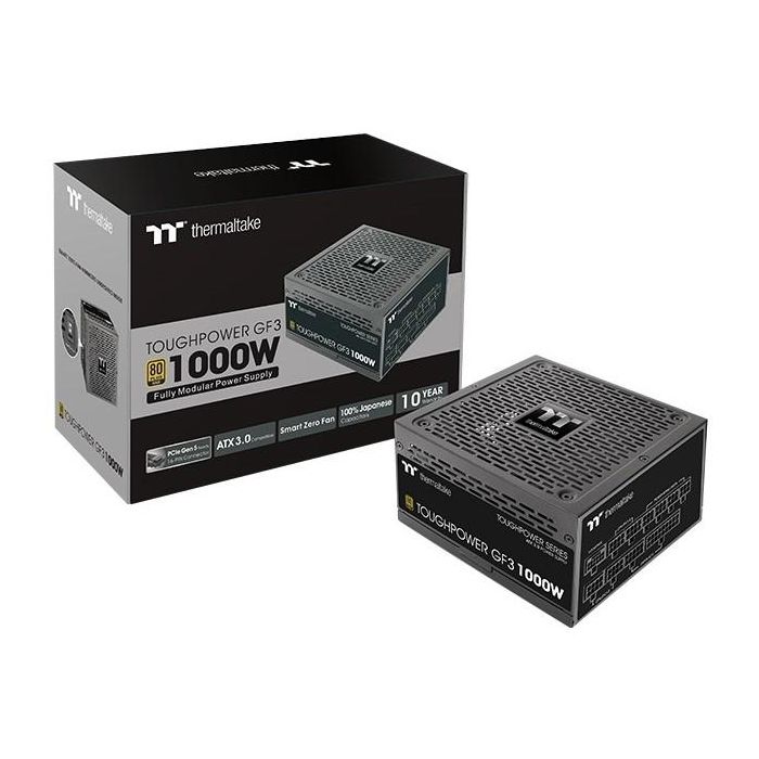 Thermaltake Toughpower GF3 Fuente de Alimentación PC 1000W 80 PLUS Gold ATX Negra 5 Thermaltake Toughpower GF3 Fuente de Alimentación PC 1000W 80 PLUS Gold ATX Negra 5