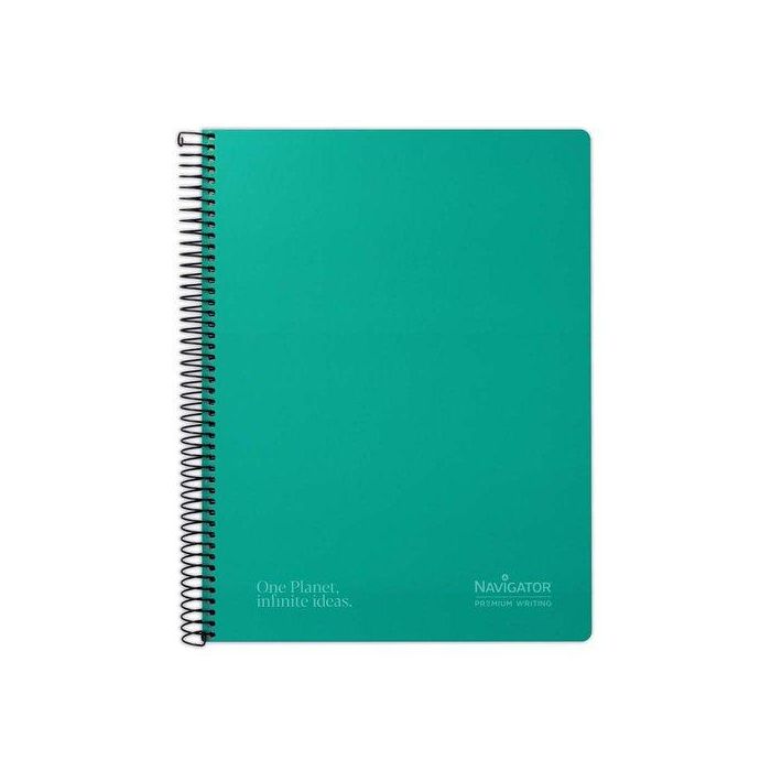 Bloc Navigator Tapa Extra A4 80H Cuadric.4X4 80G Verde (Set de 5)