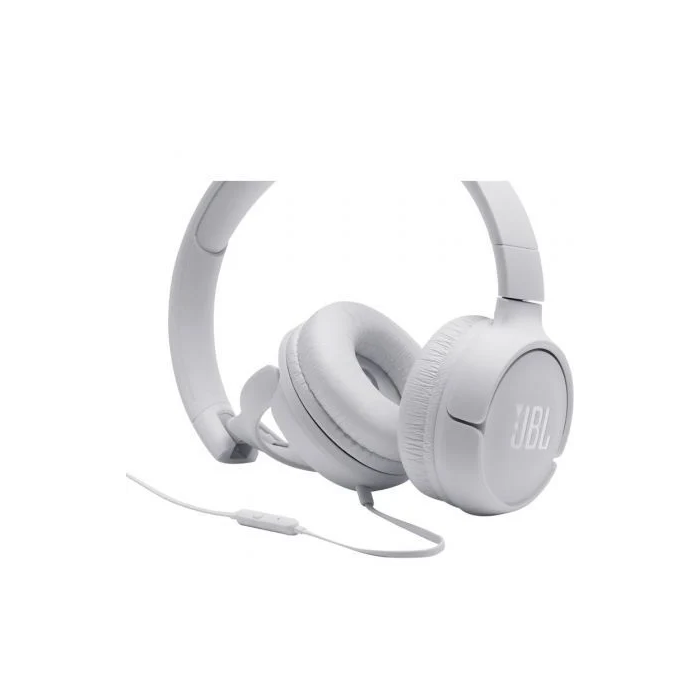 JBL Auriculares Tune 500 con Micrófono Jack 3.5 Blancos JBLT500WHT