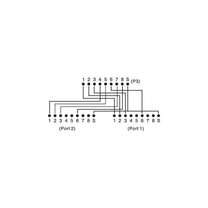 Digitus Adaptador Cable Patch CAT 5e Apantallado, 2x RJ45 Hembra a 1x RJ45 Macho, 0.19m 1 Digitus Adaptador Cable Patch CAT 5e Apantallado, 2x RJ45 Hembra a 1x RJ45 Macho, 0.19m 1