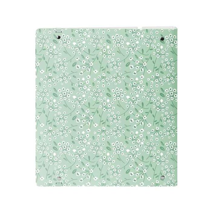 Carpeta Con Recambio Safta Din A4 Cuadro 5 mm Polipropileno Foam 4 Anillas 35 mm Estampados Floral Verde 1 Carpeta Con Recambio Safta Din A4 Cuadro 5 mm Polipropileno Foam 4 Anillas 35 mm Estampados Floral Verde 1