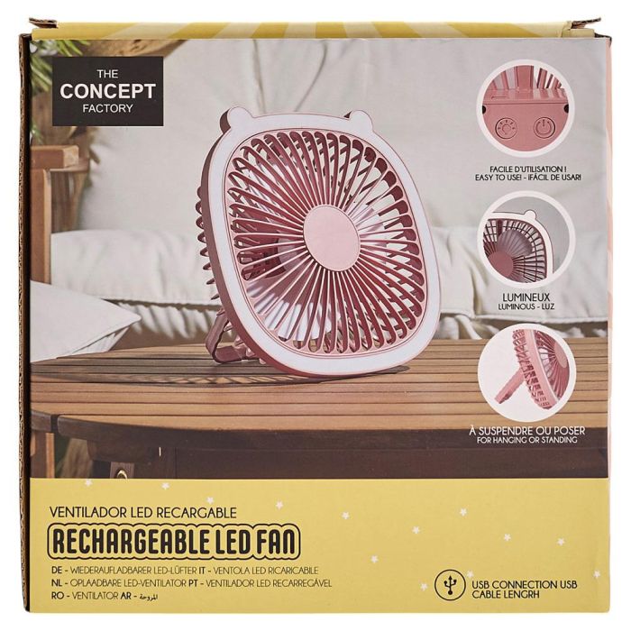 Ventilador Led Recargable Usb The Concept Factory 3 Ventilador Led Recargable Usb The Concept Factory 3