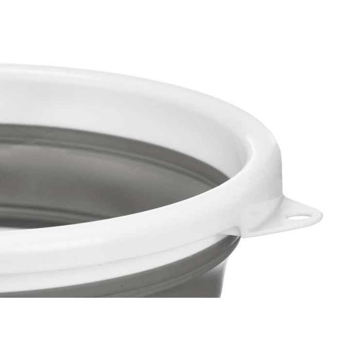 Cubo Plegable Blanco Gris 10 L Arte Regal 32x5x34cm (12 Unidades) 3