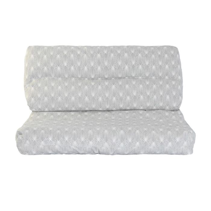Cojín DKD Home Decor De suelo Blanco Verde Gris claro Bambú Aluminio 120 x 80 x 16 cm 3 Cojín DKD Home Decor De suelo Blanco Verde Gris claro Bambú Aluminio 120 x 80 x 16 cm 3