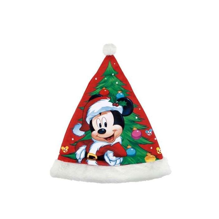 Gorro de Papá Noel Mickey Mouse Happy smiles Infantil 37 cm 1 Gorro de Papá Noel Mickey Mouse Happy smiles Infantil 37 cm 1