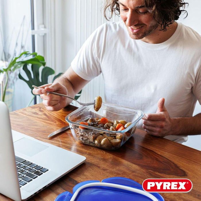 Set de Fiambreras Pyrex Cook & Go Azul Transparente 3