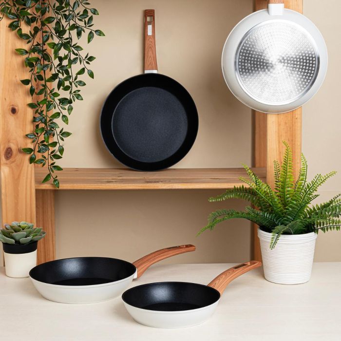 Quid Sartén Aluminio Forjado Cocco 28 cm Antiadherente, Mango Soft Touch, Apta Inducción, Vitro, Gas y Eléctrica 2