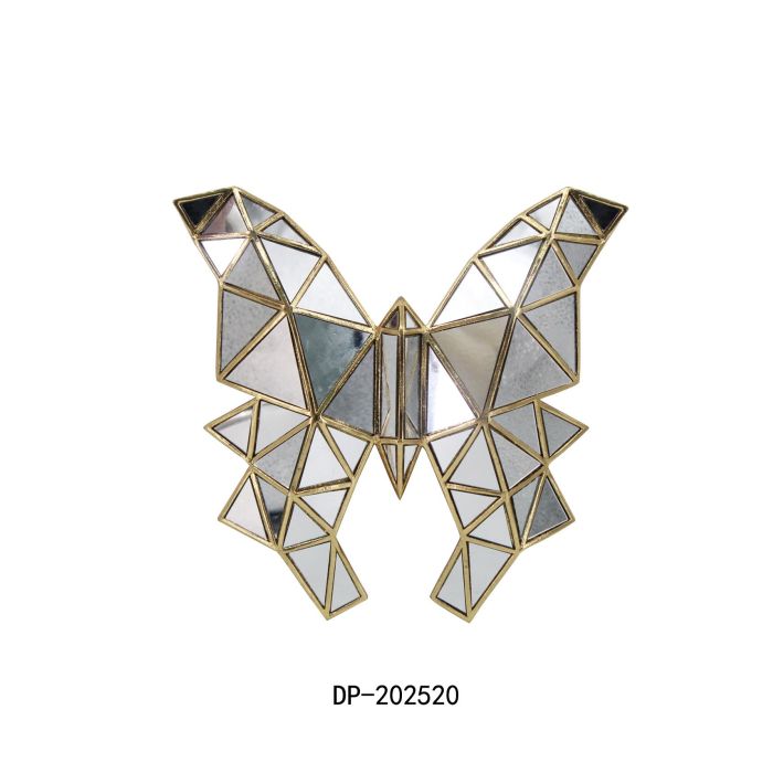 Decoracion Pared Chic DKD Home Decor Dorado 4 x 28.5 x 29.5 cm