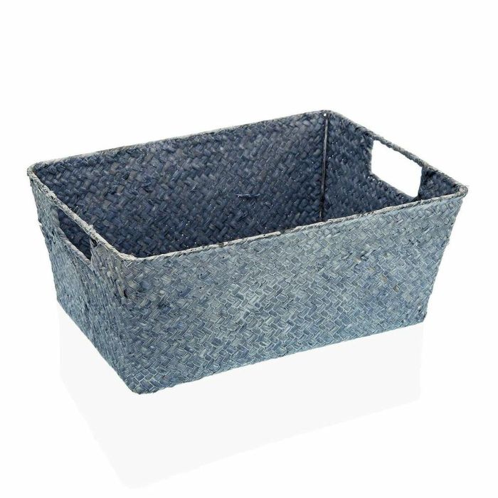 Cesta Multiusos Versa Azul Algas marinas 22 x 13 x 31 cm