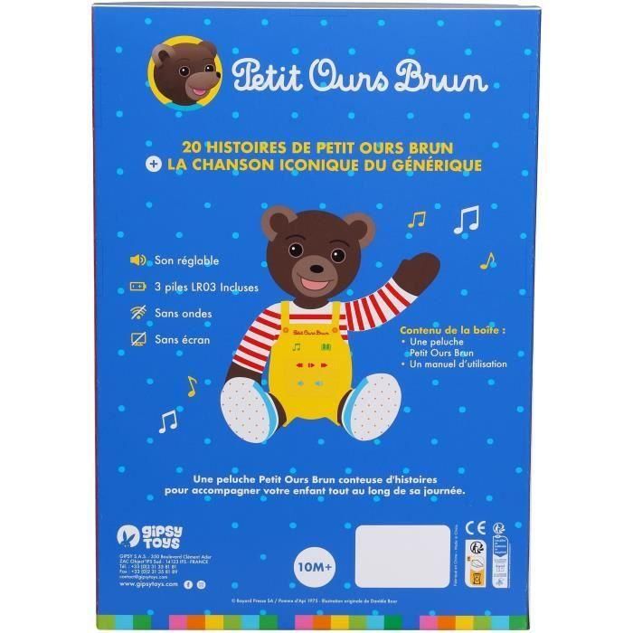 Gipsy Toys GIP3268060563041 Peluche Musical Parlante Osito Pardo Cuentacuentos 28 cm Marrón Amarillo Rojo 1 Gipsy Toys GIP3268060563041 Peluche Musical Parlante Osito Pardo Cuentacuentos 28 cm Marrón Amarillo Rojo 1