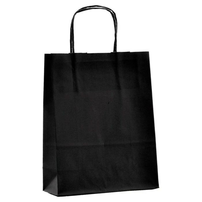 Bolsa de Papel Negro (12 x 40 x 24 cm)