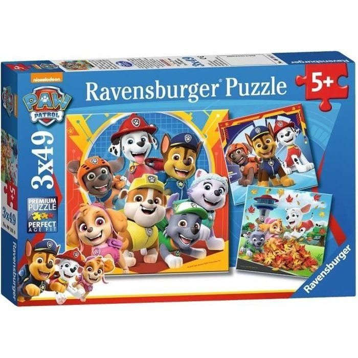 Ravensburger Pz Rescue Pat'pat 3x49p Rompecabezas 3x49 Piezas Paw Patrol 'Listo para Rescatar' Niños +5 Años Ravensburger Pz Rescue Pat'pat 3x49p Rompecabezas 3x49 Piezas Paw Patrol 'Listo para Rescatar' Niños +5 Años