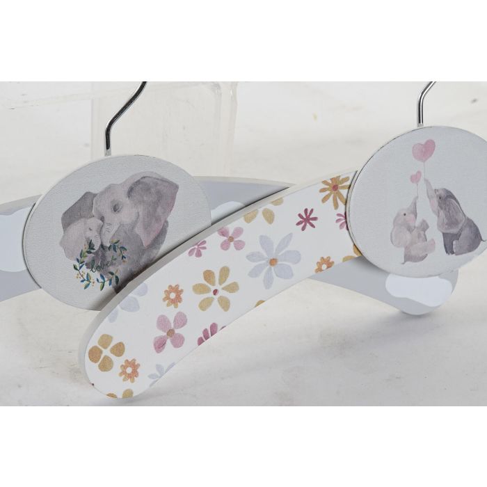 Percha Baby DKD Home Decor Gris 1.2 x 16 x 35 cm (8 Unidades) 1 Percha Baby DKD Home Decor Gris 1.2 x 16 x 35 cm (8 Unidades) 1