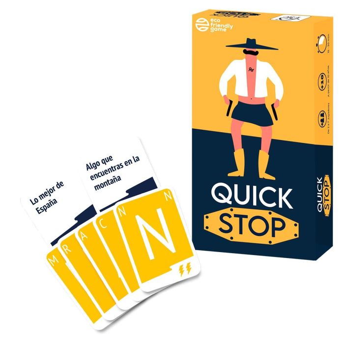 Asmodee Juego Quick Stop. Rápido y emocionante. Edad: 10 años. Contenido: 1 Unidad. 0 Asmodee Juego Quick Stop. Rápido y emocionante. Edad: 10 años. Contenido: 1 Unidad. 0