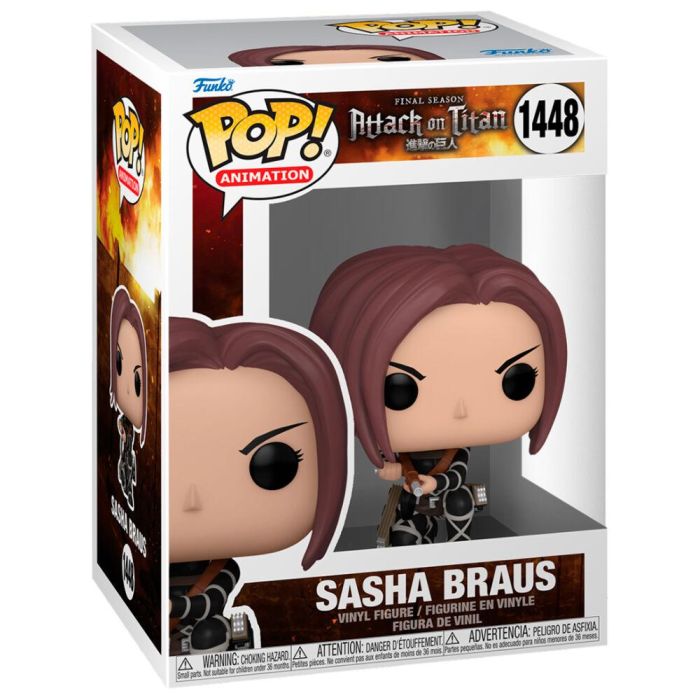 Funko Pop Attack On Titan - Sasha, Figura de Vinilo de 9 cm con Caja Original 1 Funko Pop Attack On Titan - Sasha, Figura de Vinilo de 9 cm con Caja Original 1