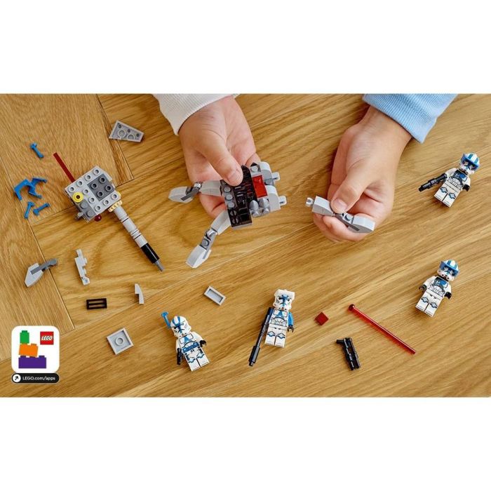 LEGO 75345 Star Wars Pack de Combate Soldados Clon 501, Incluye 4 Minifiguras y Cañón Antivehículo AV-7, +6 Años 5 LEGO 75345 Star Wars Pack de Combate Soldados Clon 501, Incluye 4 Minifiguras y Cañón Antivehículo AV-7, +6 Años 5
