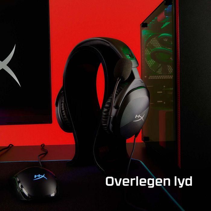 HP Cloud Stinger 2 Auriculares Gaming Ligeros y Cómodos con Micrófono Giratorio y Sonido DTS Headphone:X Negro 16