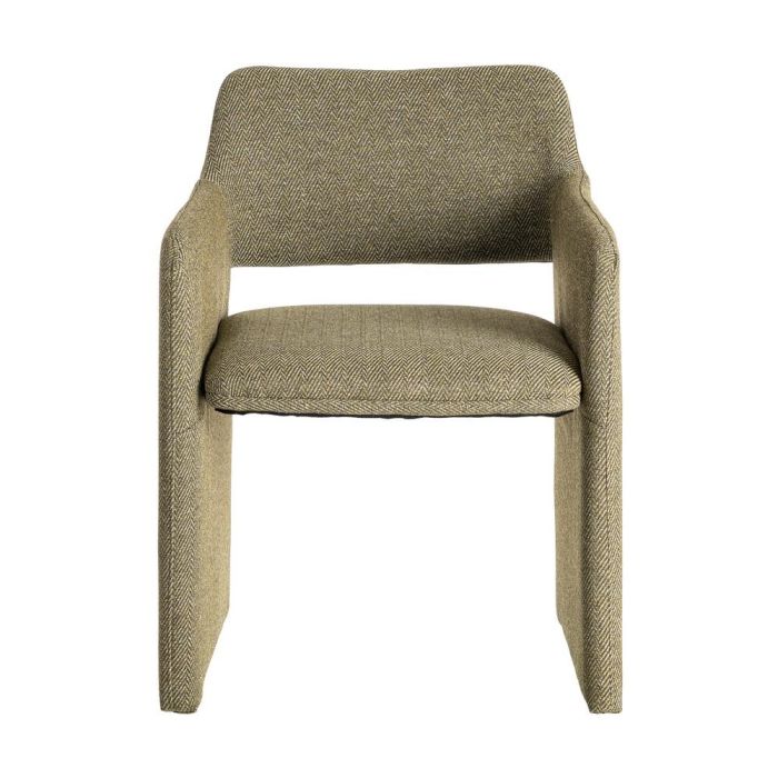 Silla Espiga Verde Tejido Salón 58 X 62,50 X 78 cm