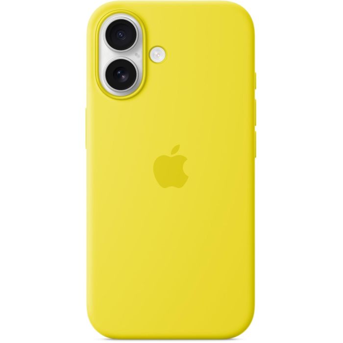 Apple Funda iPhone 16 MagSafe de Silicona - Amarillo Carambola - Protección Anticaídas y Arañazos, Materiales Reciclados 3