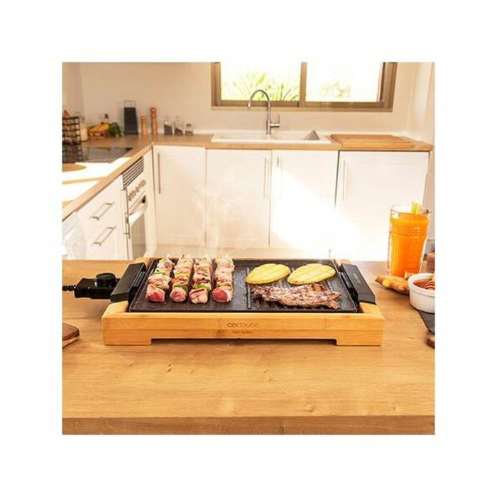 Plancha de Cocina Cecotec Tasty&Grill 2000 Bamboo MixStone 200W 1