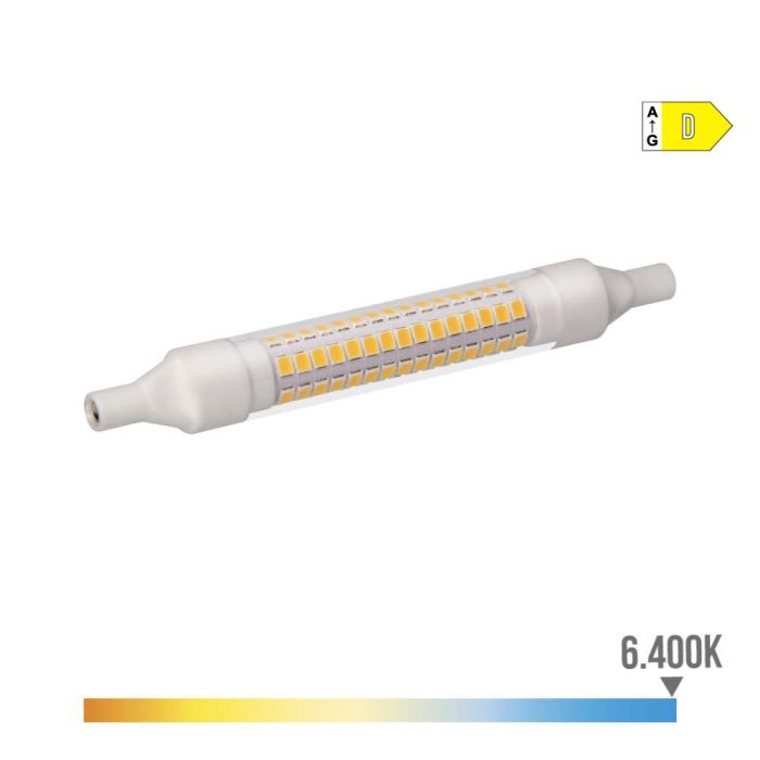 Bombilla lineal led 118mm r7s 9 W 1280lm 6400k luz fria ø1,6x11,8cm edm